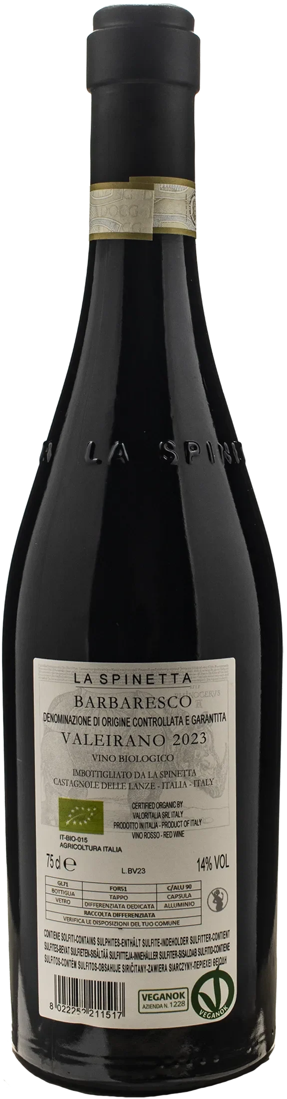 La Spinetta Barbaresco Valeirano Vursu 2023