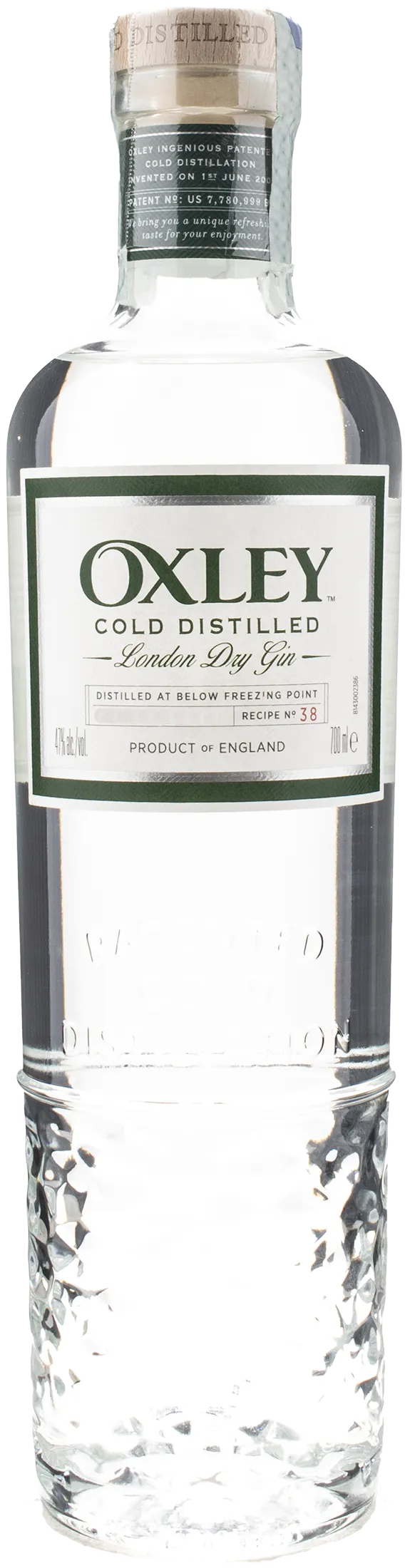 Oxley Cold Distilled London Dry Gin 0.7L