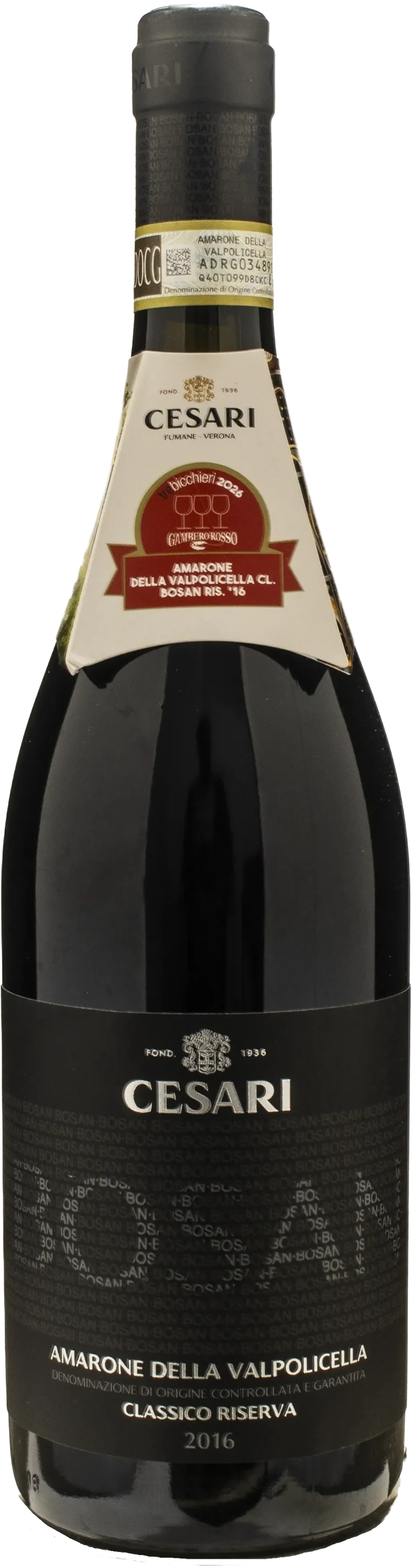 Cesari Amarone della Valpolicella Classico Bosan Riserva 2016