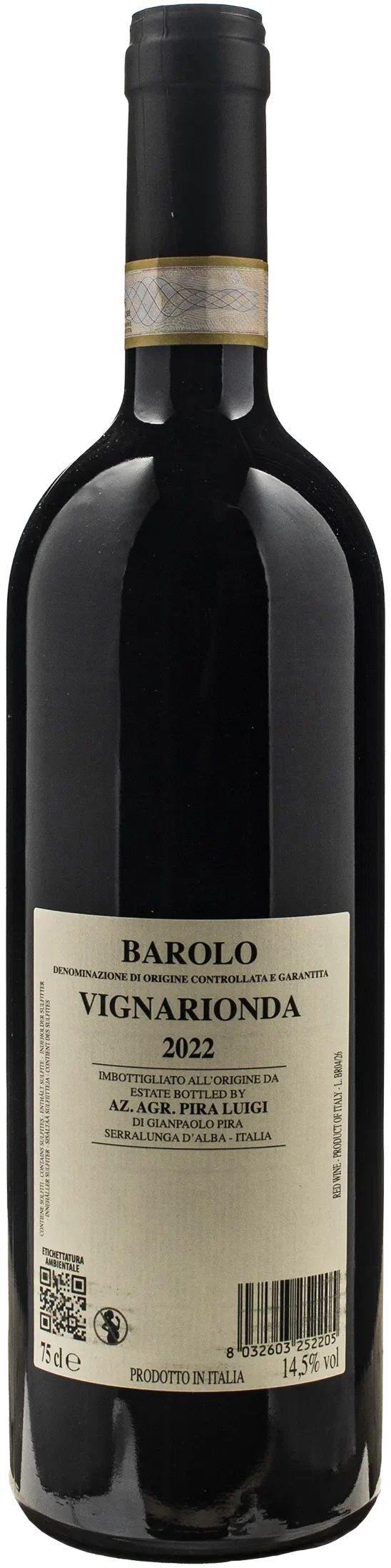 Pira Barolo Vignarionda 2022