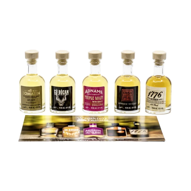 Premium Whisky mit Tomatin, Tasting Box 5 x 40ml