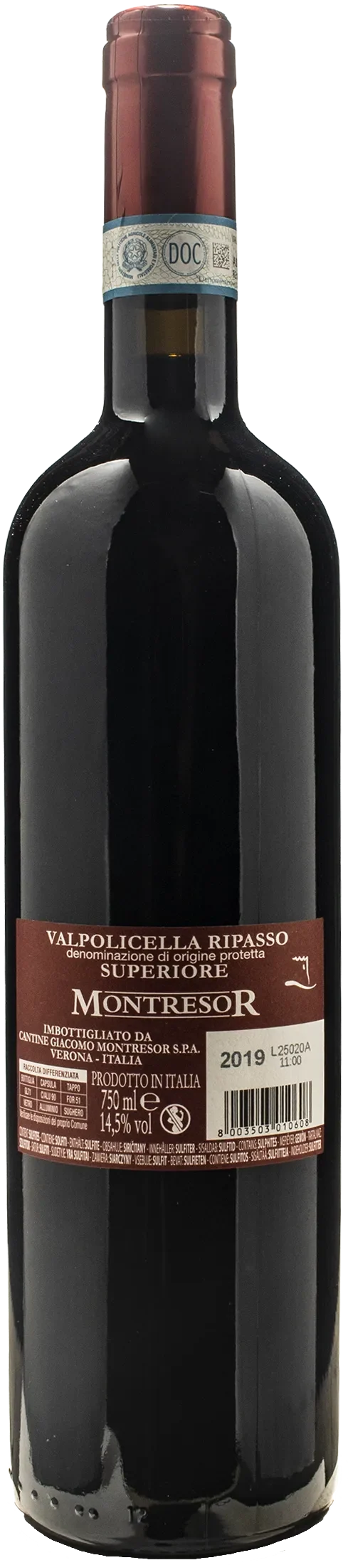 Montresor Primo Ripasso Valpolicella Ripasso Superiore Castelliere delle Guaite 2019