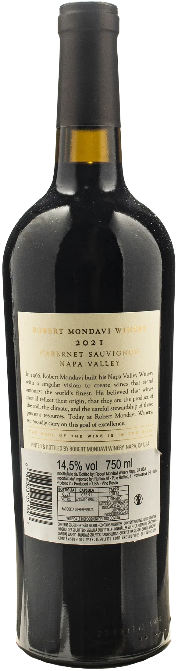 Robert Mondavi Napa Valley Cabernet Sauvignon 2021