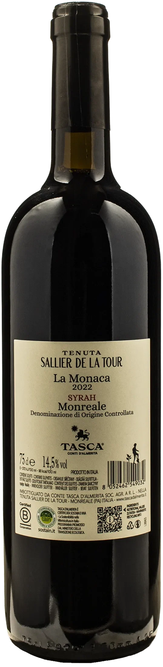 Sallier de La Tour La Monaca Syrah 2022