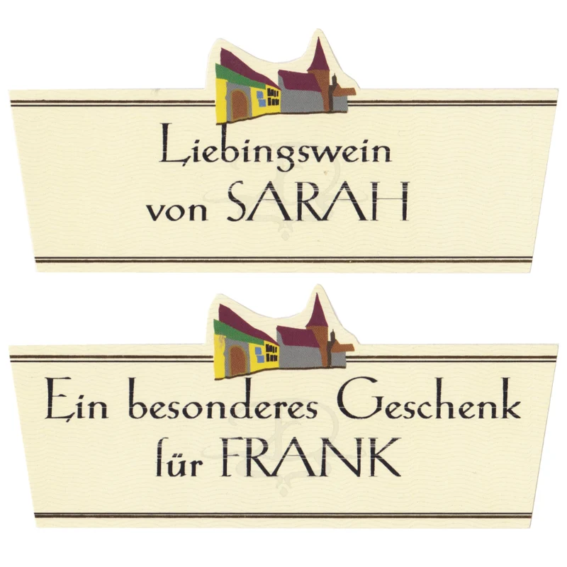 Individuelles Geschenketikett