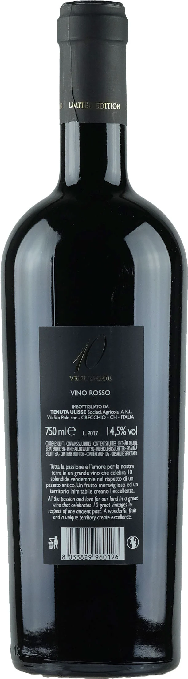 Tenuta Ulisse 10 Vendemmie Limited Edition Rosso