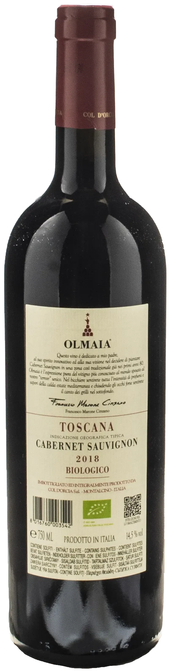Col D'Orcia Olmaia 2018