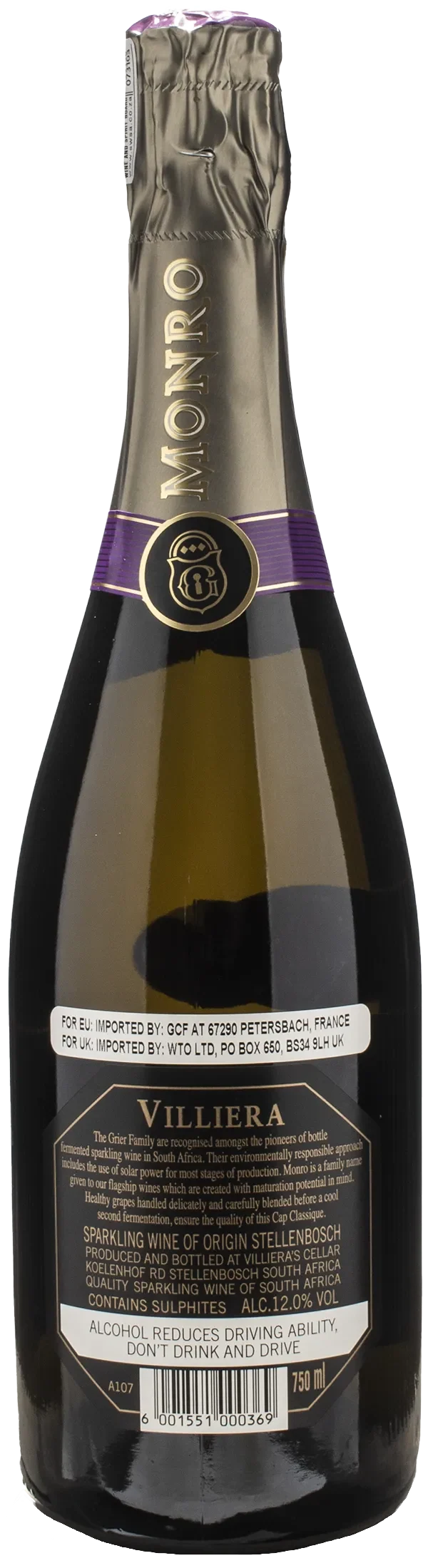 Villiera Methode Cap Classique Monro Brut 2017