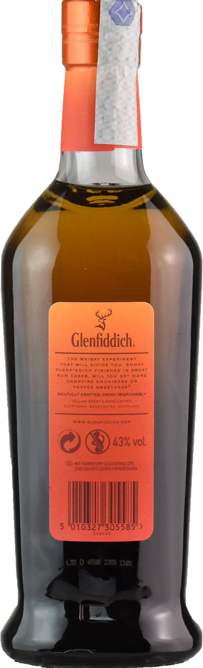 Glenfiddich Whisky Fire & Cane 0.7L