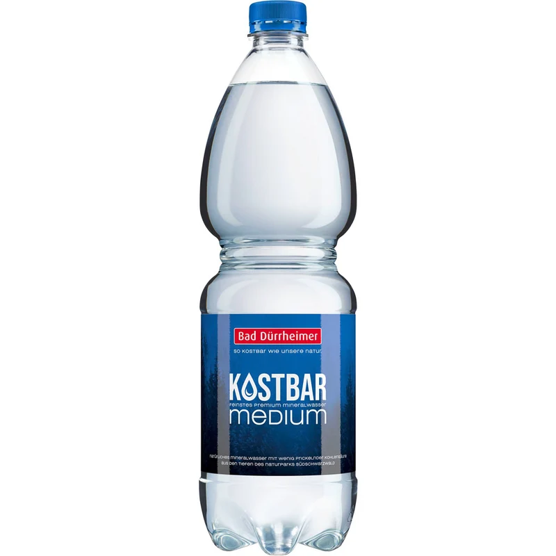 Bad Dürrheimer Kostbar Mineralwasser Medium PET 9x 1 Liter (EINWEG)
