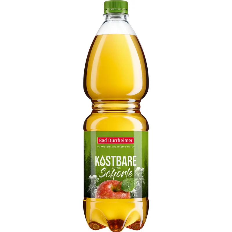 Bad Dürrheimer Kostbare Apfelschorle PET 9x 1 Liter (EINWEG)