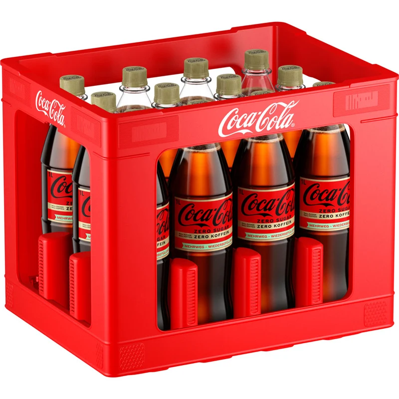 Coca Cola Zero Sugar Koffeinfrei PET 12x 1 Liter (Mehrweg)