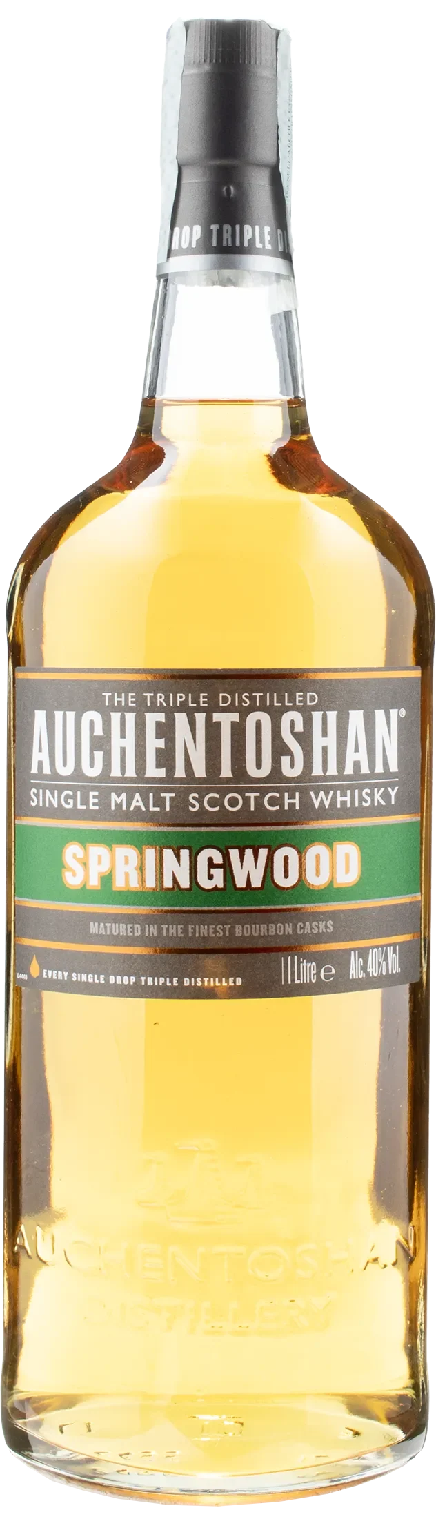 Auchentoshan Whisky Single Malt Scotch Whisky Springwood 1L
