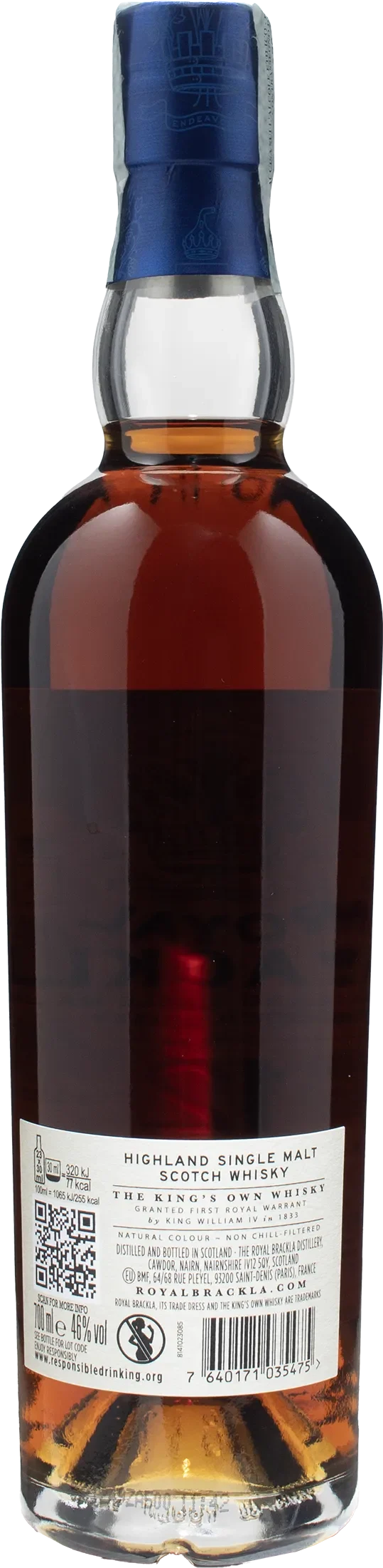 Royal Brackla Higlland Single Malt Scotch Whisky 12 Y.O. Sherry Cash Finish Oloroso 0.7L