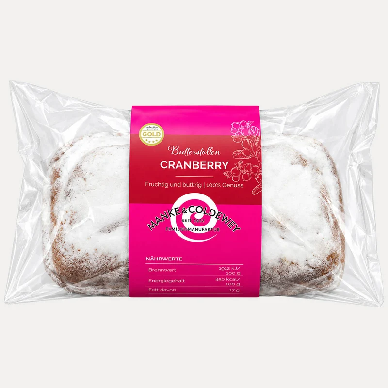 Cranberry – Mini-Butterstollen – 250 g