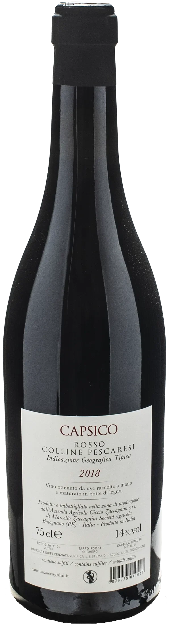 Zaccagnini Capsico Rosso 2018
