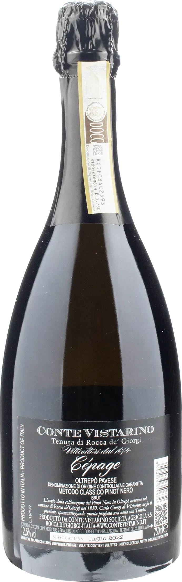 Conte Vistarino Cepage Metodo Classico Brut