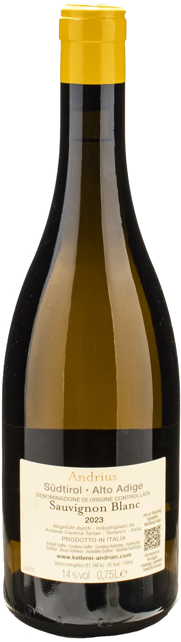 Cantina Andriano Sauvignon Blanc Andrius 2023