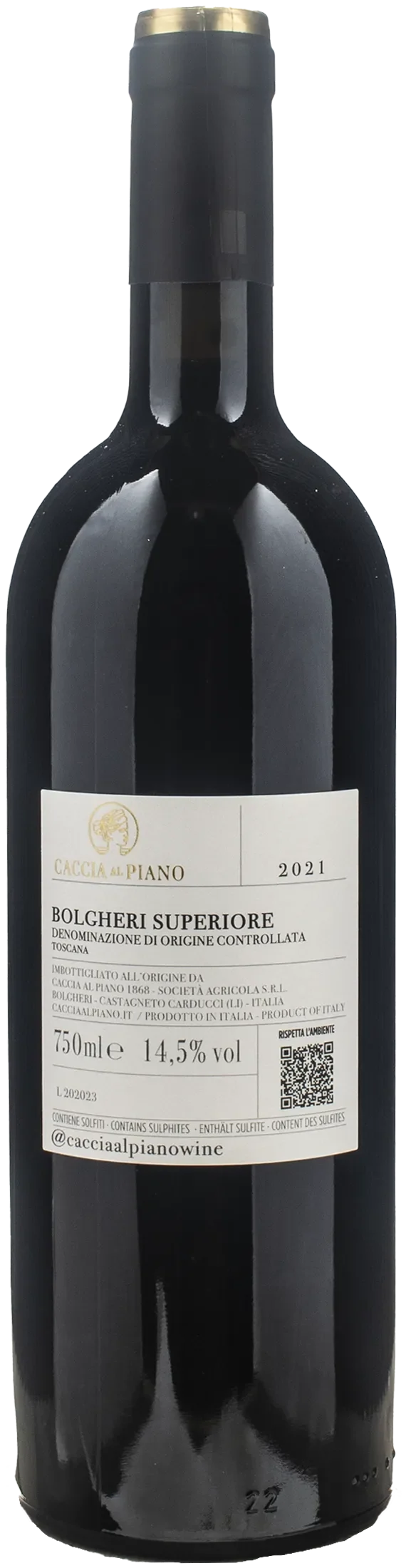 Caccia al Piano Bolgheri Superiore 2021