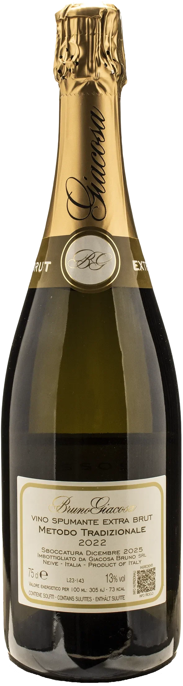 Bruno Giacosa Spumante Metodo Tradizionale Extra Brut 2022