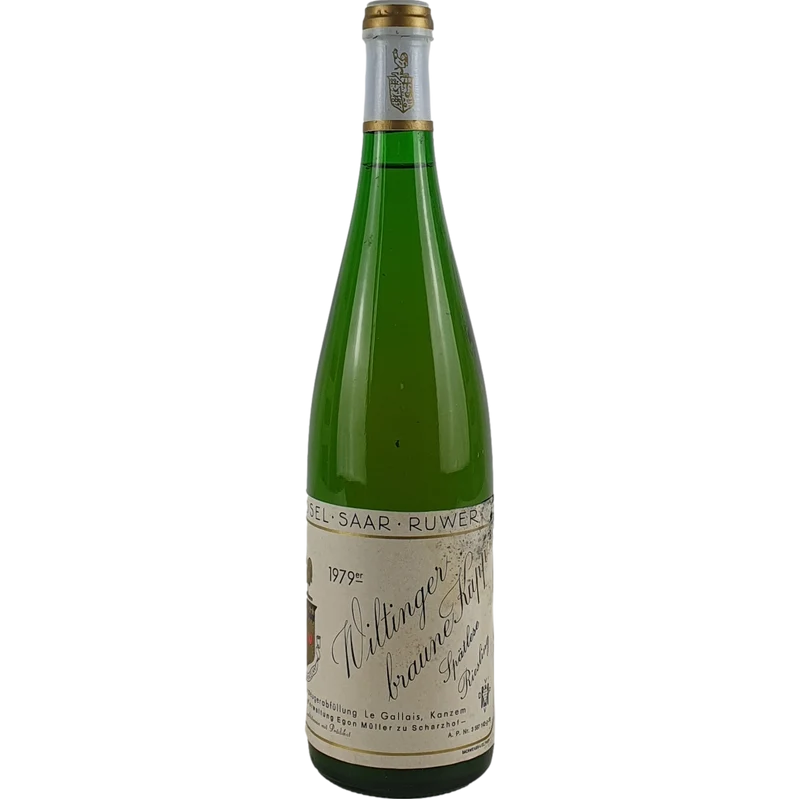 Le Gallais 'Egon Müller zu Scharzhof' - Wiltinger braune Kupp Riesling Spätlese 1979 - 0,7l