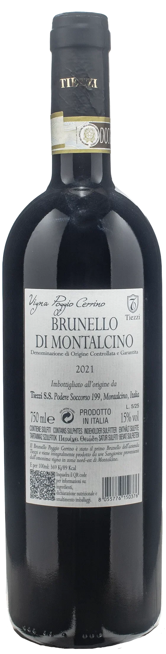 Enzo Tiezzi Brunello di Montalcino Poggio Cerrino 2021