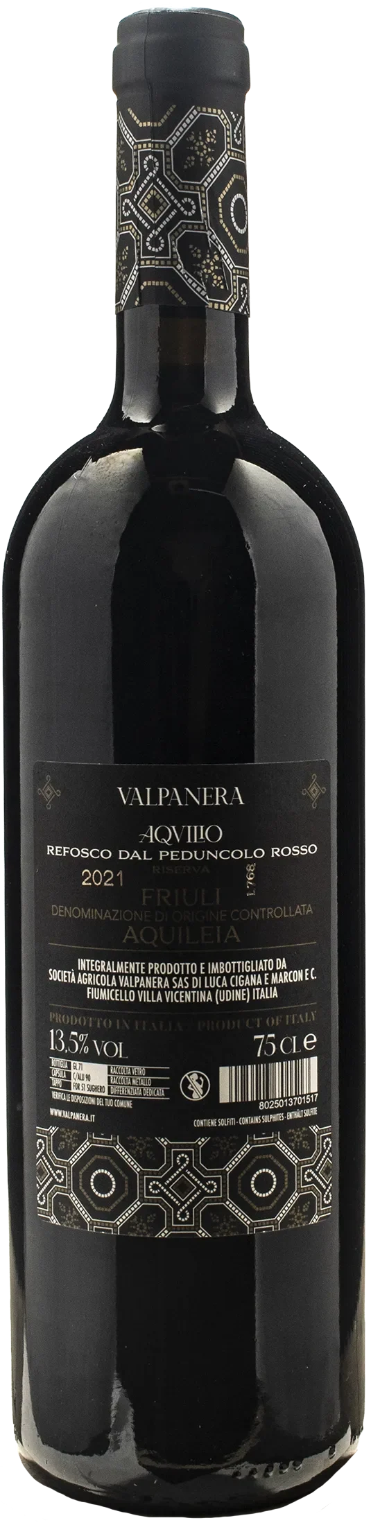 Valpanera Refosco dal Peduncolo Rosso Riserva Aqvilio 2021