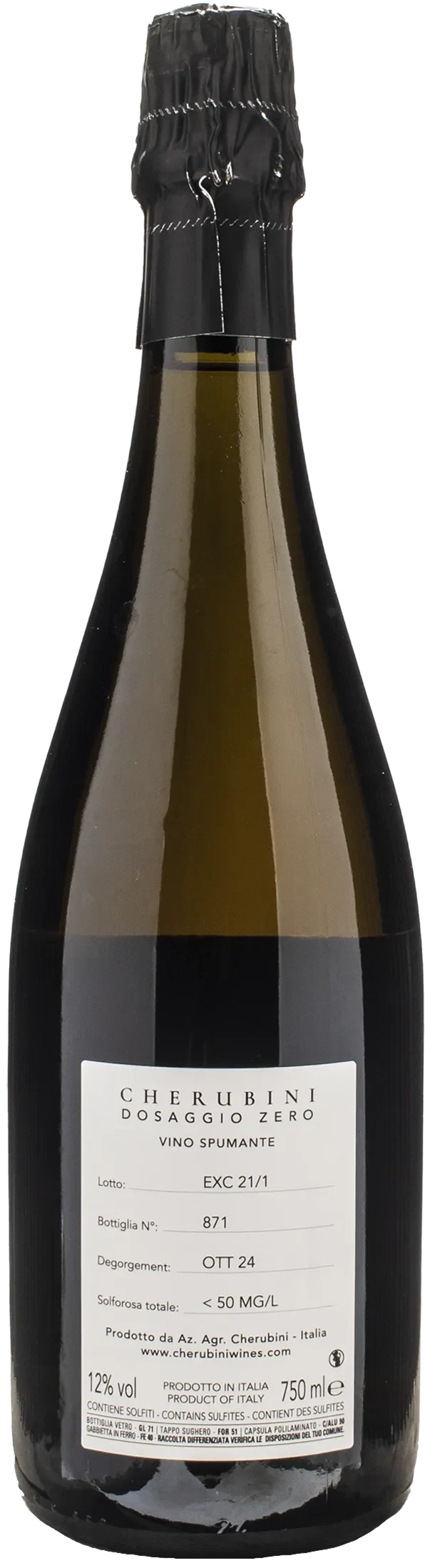 Cherubini Exceptis Blanc de Noirs Dosaggio Zero