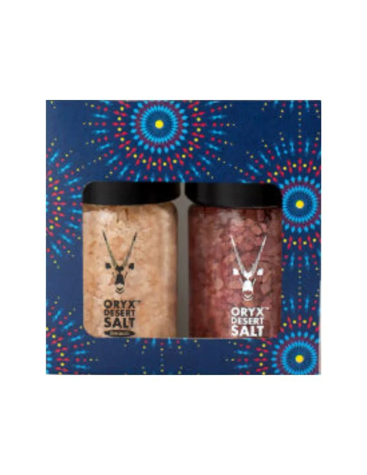 Oryx Kalahari Wüstensalz mit 2 Mühlen (geräuchertes Salz, Shiraz Salz ) 100g