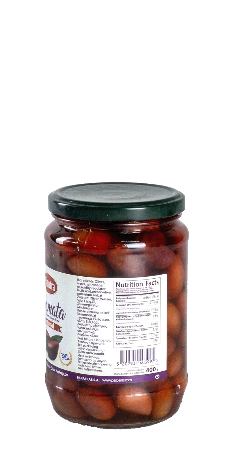 Kalamata Oliven Natural 400 g