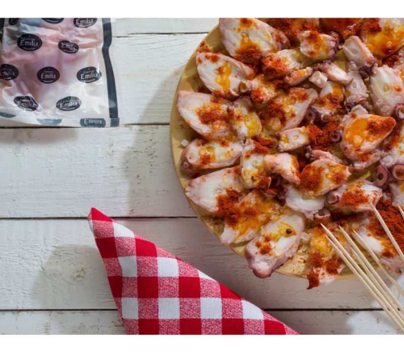 ca. 125 g gekochter Pulpo Tintenfisch Tentakel