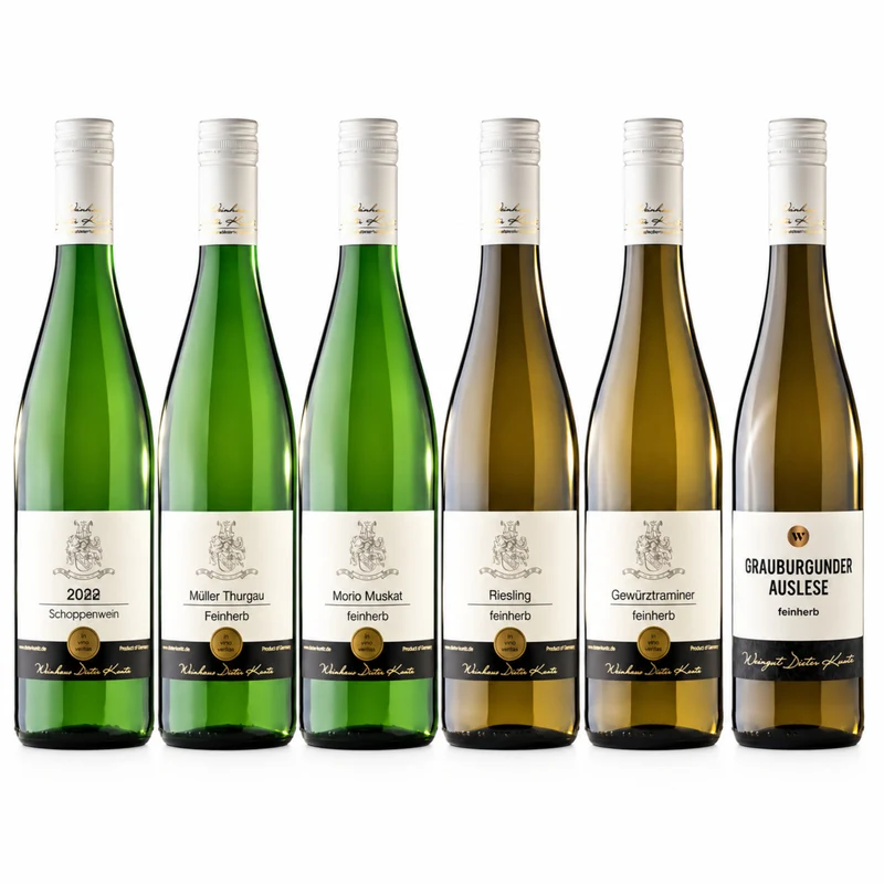 Probierpaket feinherber Weißwein – 6 verschiedene Weine