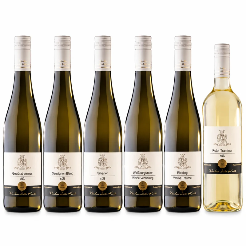 Probierpaket süßer Weißwein – 6 verschiedene Weine