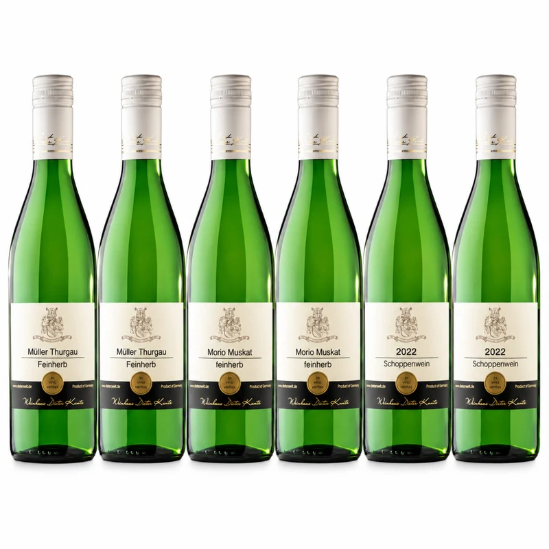 Weinschorle Probierpaket feinherb – 6 Flaschen à 1,0l