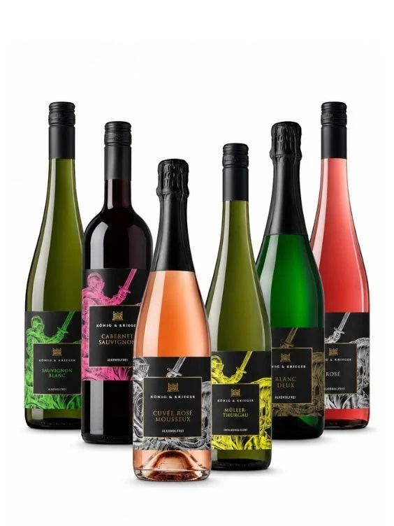 Entdecker-Paket - König & Krieger - alkoholfreie Weine & Mousseux