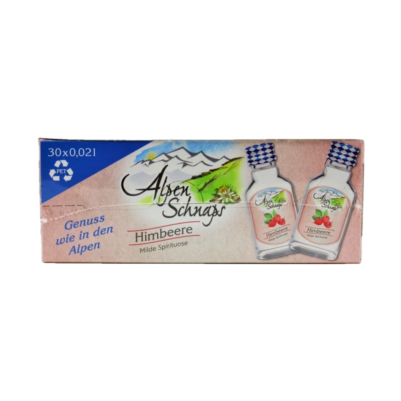 Alpen Schnaps Steinbeisser Himbeer 30x0,02l PET