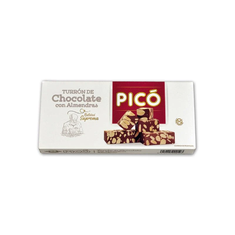 Turron aus Spanien - Artisan Schokoladennougat mit Mandeln