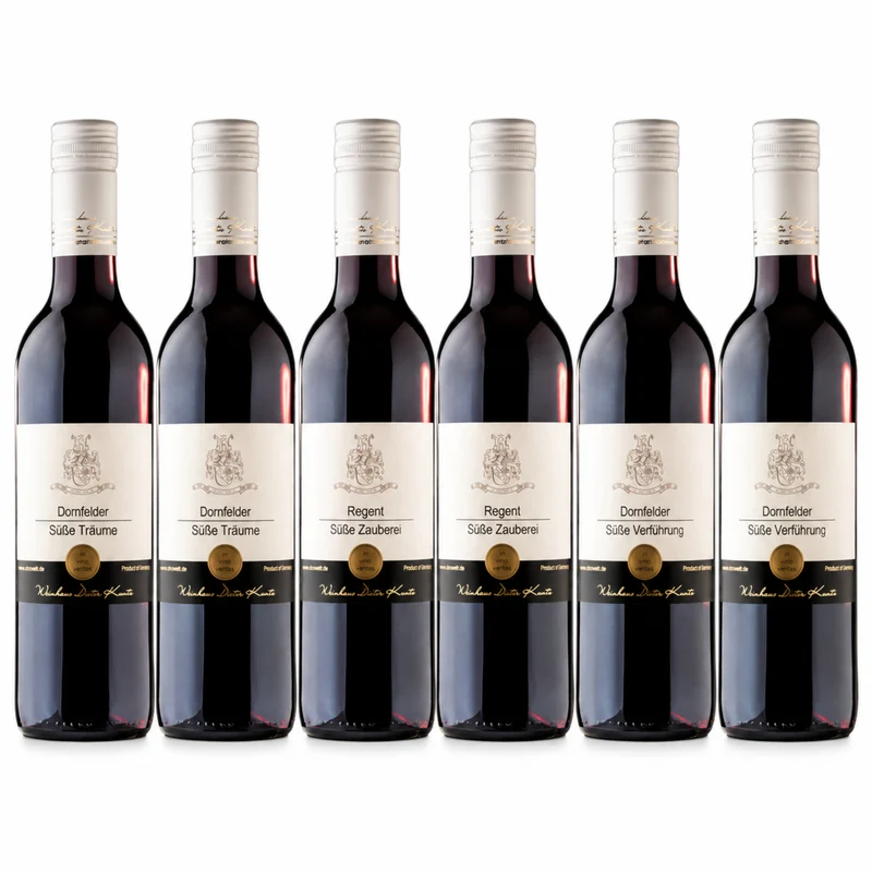 Süßer Rotwein Probierpaket – 6 Flaschen (3×2)